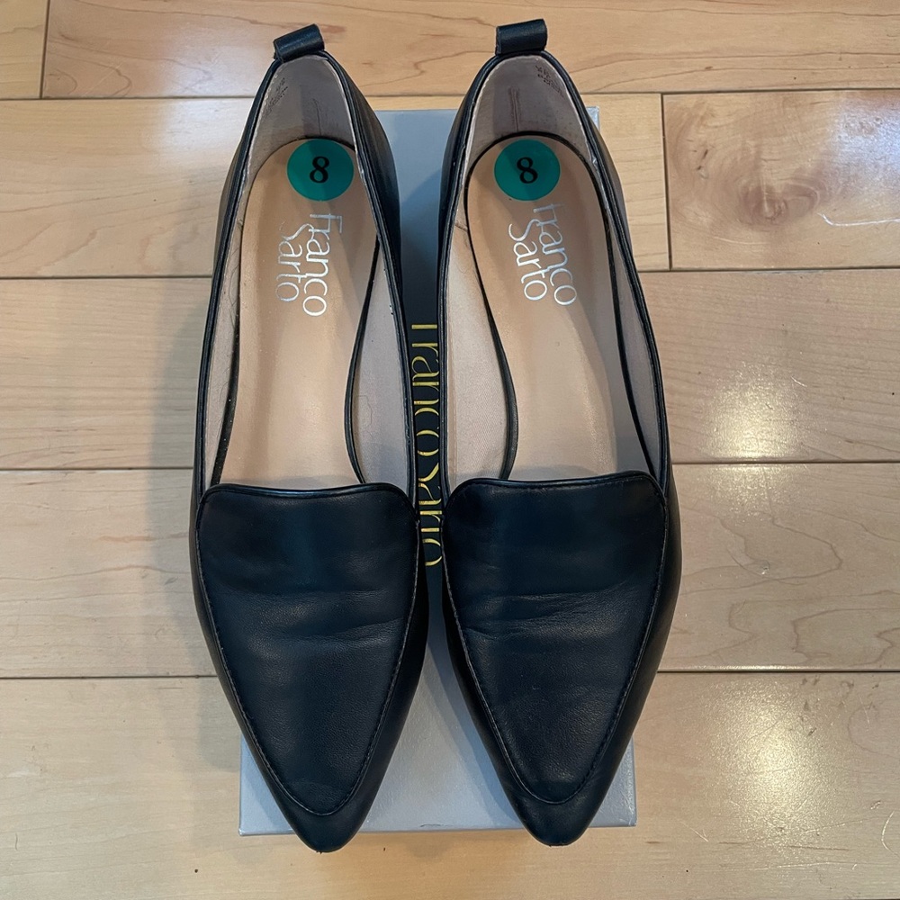 Franco Sarto “Studio” black leather loafers size 8 - Picture 9 of 9